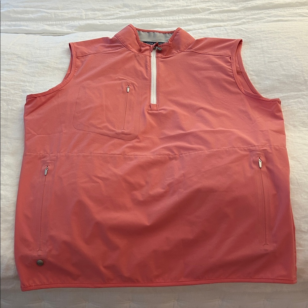 Peter Millar Coral Zip-Up Vest